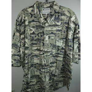 Columbia Sportswear Fish Short Sleeve Shirt Mens